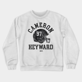 Cameron Heyward Pittsburgh Helmet Font Crewneck Sweatshirt